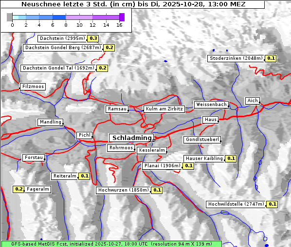 Neuschnee, 28. 10. 2025