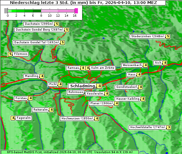 Niederschlag, 10. 4. 2026