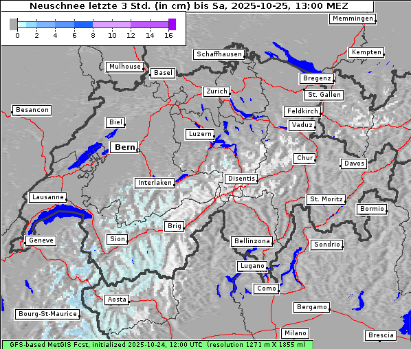 Neuschnee, 25. 10. 2025