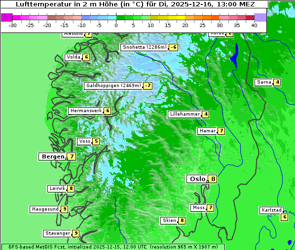Temperatur, 16. 12. 2025