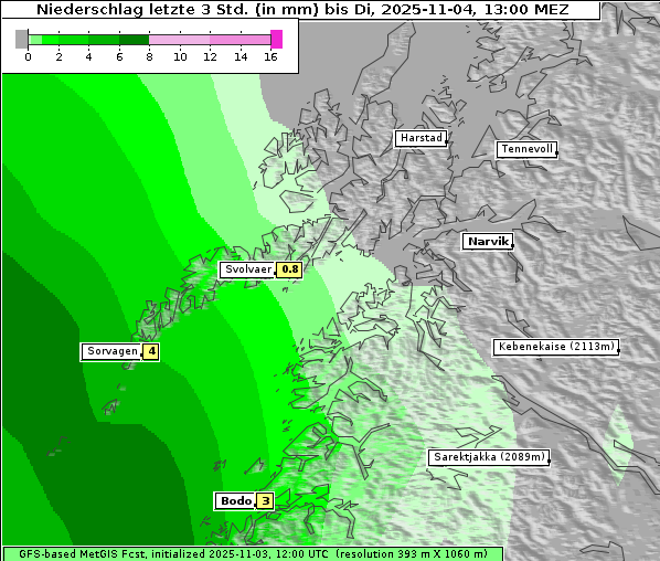 Niederschlag, 4. 11. 2025