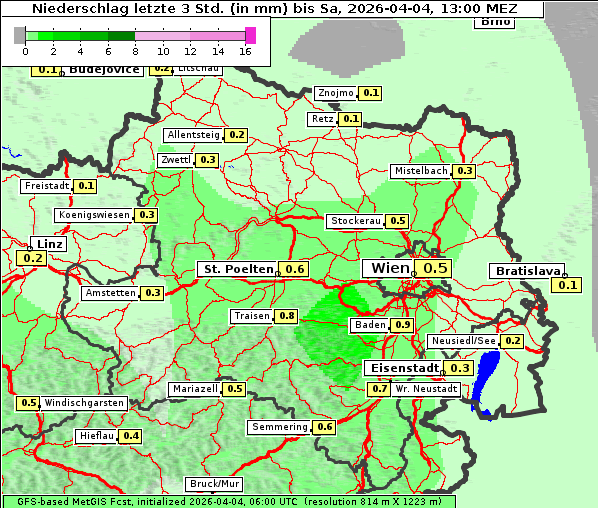 Niederschlag, 4. 4. 2026