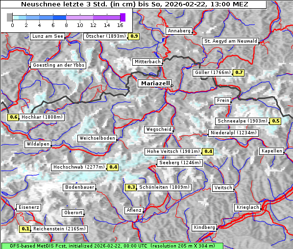 Neuschnee, 22. 2. 2026