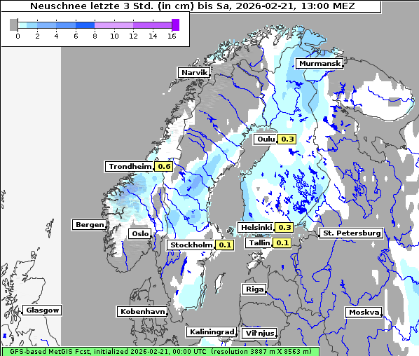 Neuschnee, 21. 2. 2026