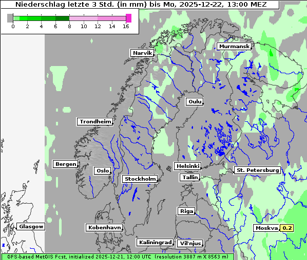 Niederschlag, 22. 12. 2025