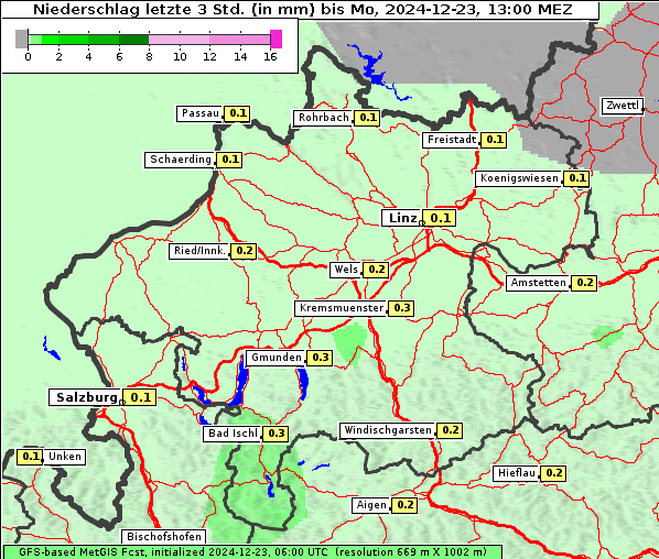 Niederschlag, 23. 12. 2024