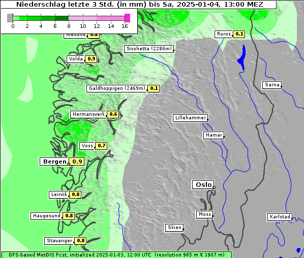 Niederschlag, 4. 1. 2025