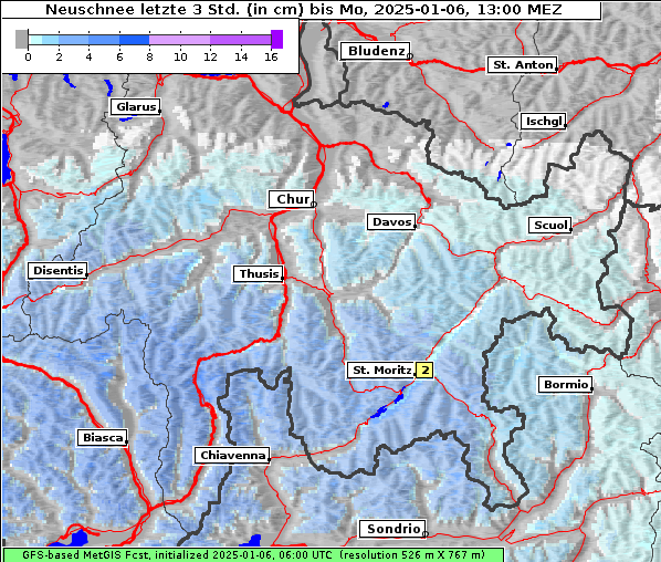 Neuschnee, 6. 1. 2025