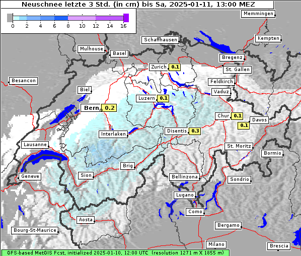 Neuschnee, 11. 1. 2025