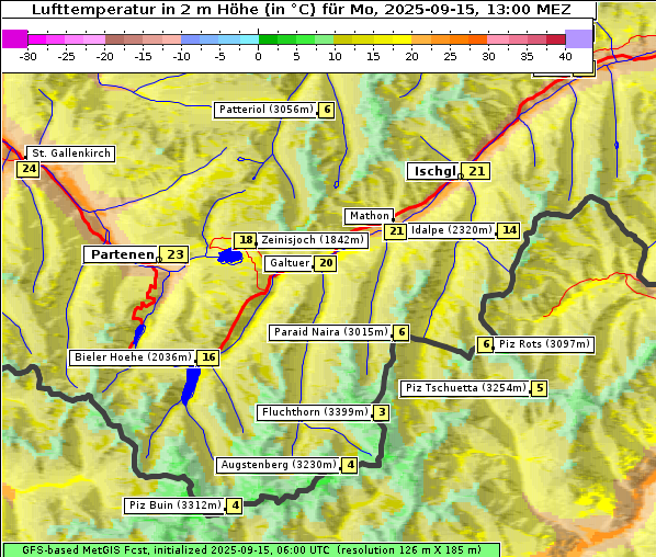 Temperatur, 15. 9. 2025
