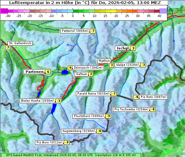 Temperatur, 5. 2. 2026