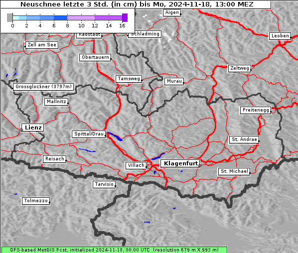 Neuschnee, 18. 11. 2024