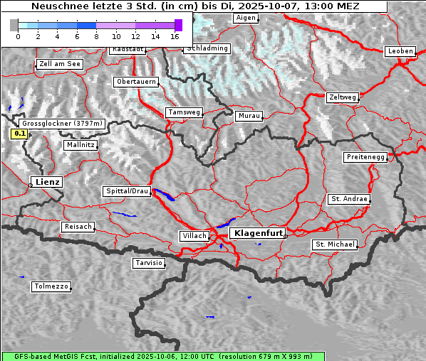 Neuschnee, 7. 10. 2025