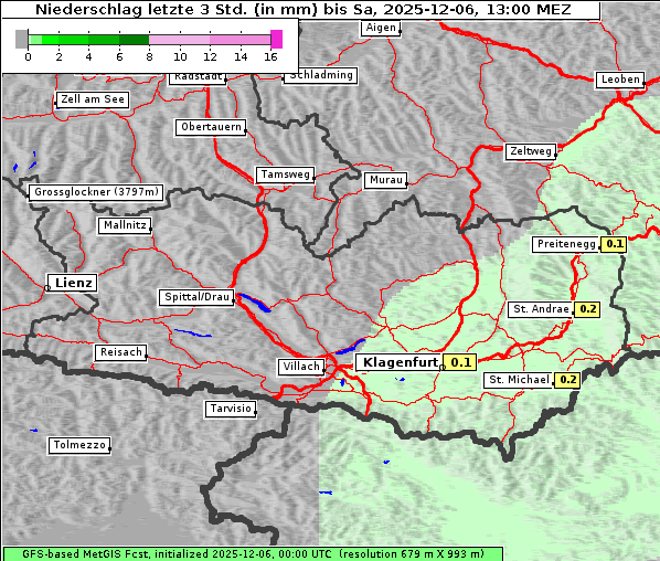 Niederschlag, 6. 12. 2025