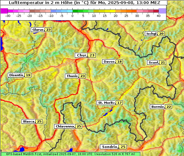Temperatur, 8. 9. 2025