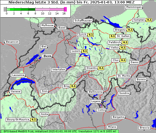 Niederschlag, 3. 1. 2025