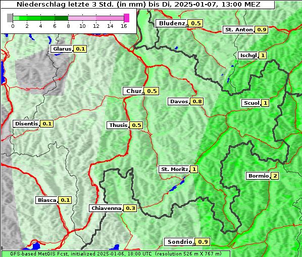 Niederschlag, 7. 1. 2025