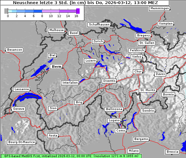 Neuschnee, 12. 3. 2026