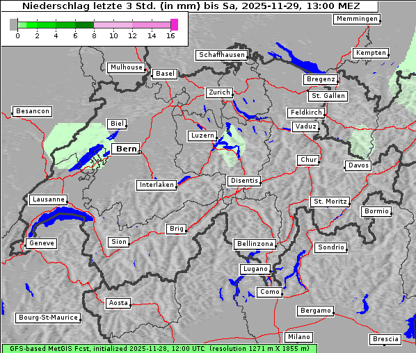 Niederschlag, 29. 11. 2025