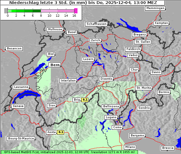 Niederschlag, 4. 12. 2025