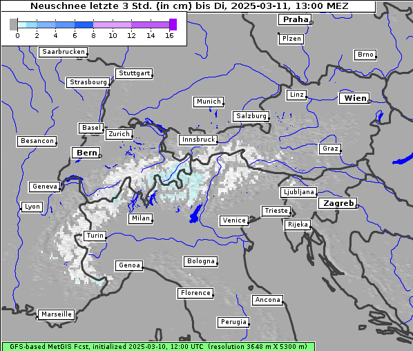 Neuschnee, 11. 3. 2025