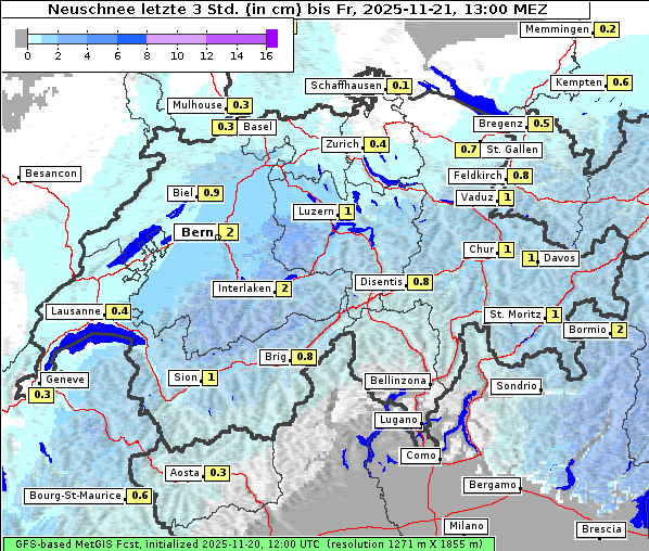 Neuschnee, 21. 11. 2025