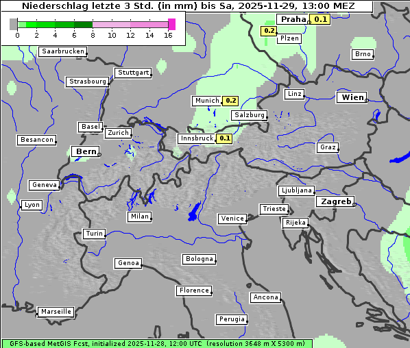 Niederschlag, 29. 11. 2025