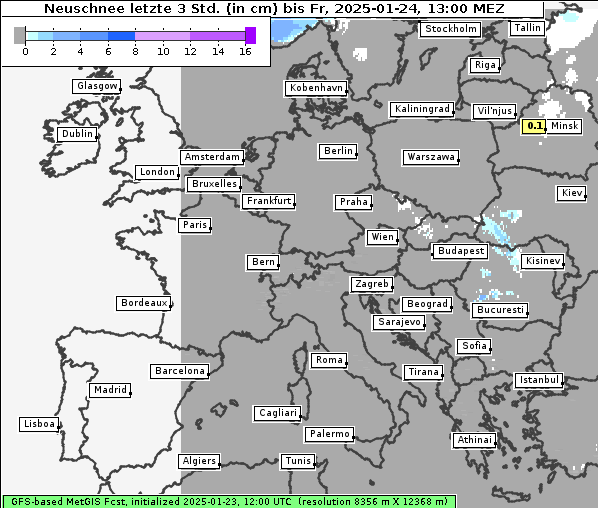 Neuschnee, 24. 1. 2025