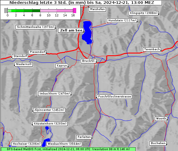Niederschlag, 21. 12. 2024