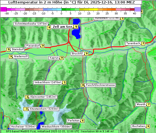 Temperatur, 16. 12. 2025