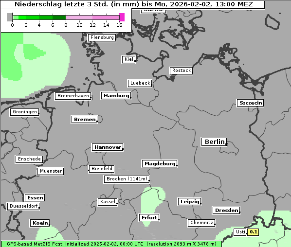 Niederschlag, 2. 2. 2026