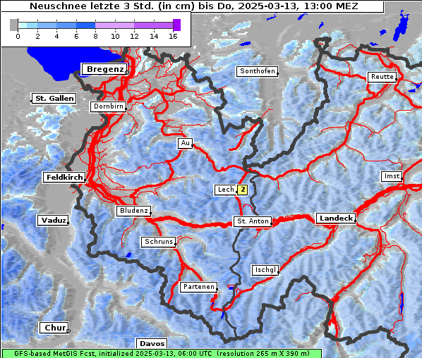 Neuschnee, 13. 3. 2025