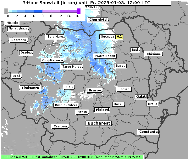 Neuschnee, 3. 1. 2025