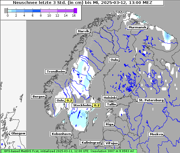 Neuschnee, 12. 3. 2025