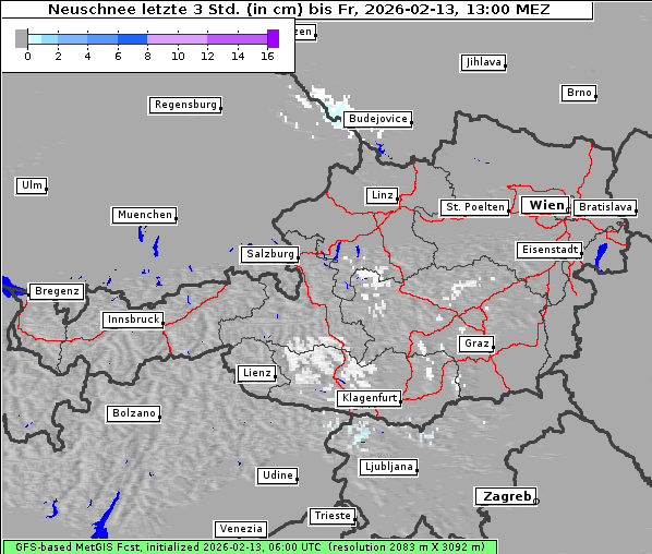 Neuschnee, 13. 2. 2026