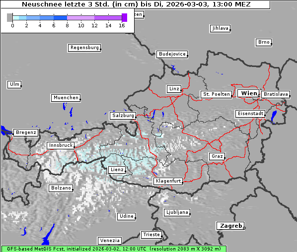 Neuschnee, 3. 3. 2026