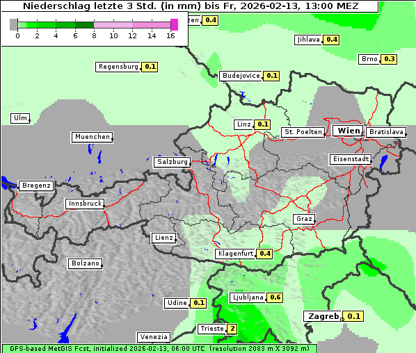 Niederschlag, 13. 2. 2026