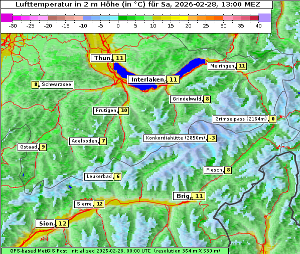 Temperatur, 28. 2. 2026