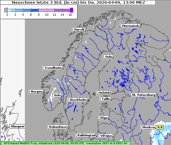 Neuschnee, 9. 4. 2026
