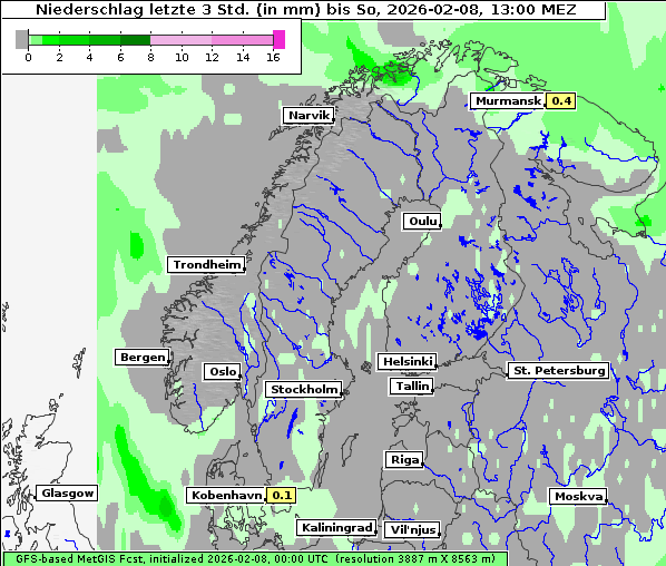 Niederschlag, 8. 2. 2026
