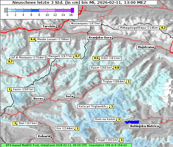 Neuschnee, 11. 2. 2026