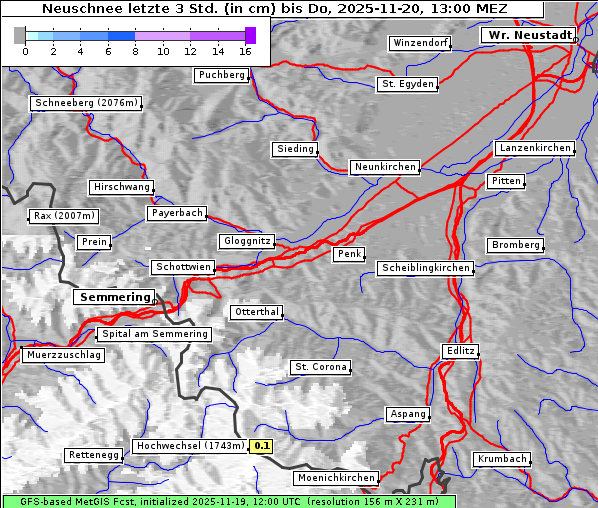 Neuschnee, 20. 11. 2025