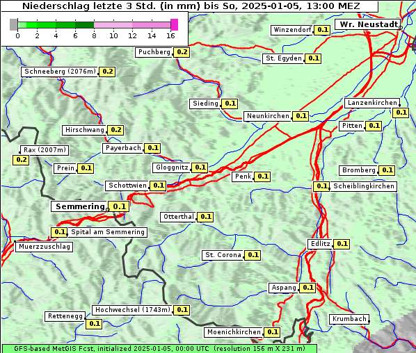 Niederschlag, 5. 1. 2025