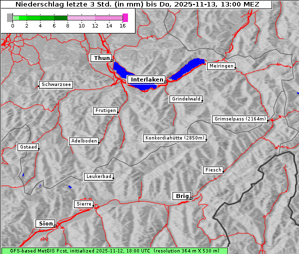 Niederschlag, 13. 11. 2025