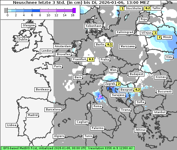 Neuschnee, 6. 1. 2026