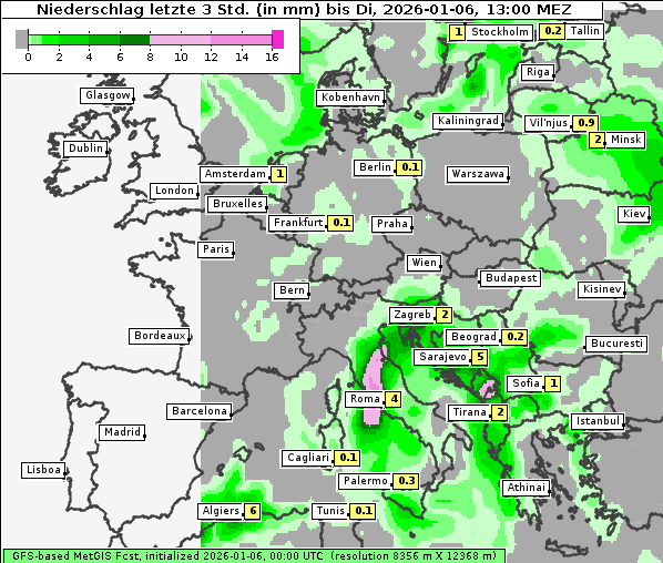 Niederschlag, 6. 1. 2026