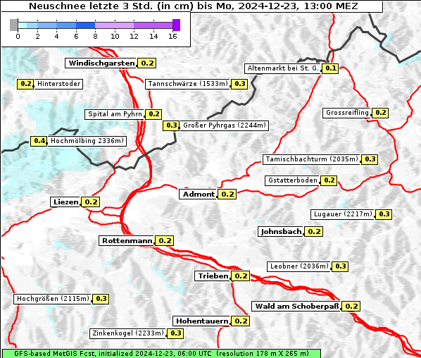 Neuschnee, 23. 12. 2024