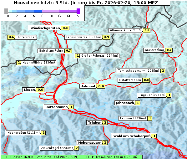 Neuschnee, 20. 2. 2026