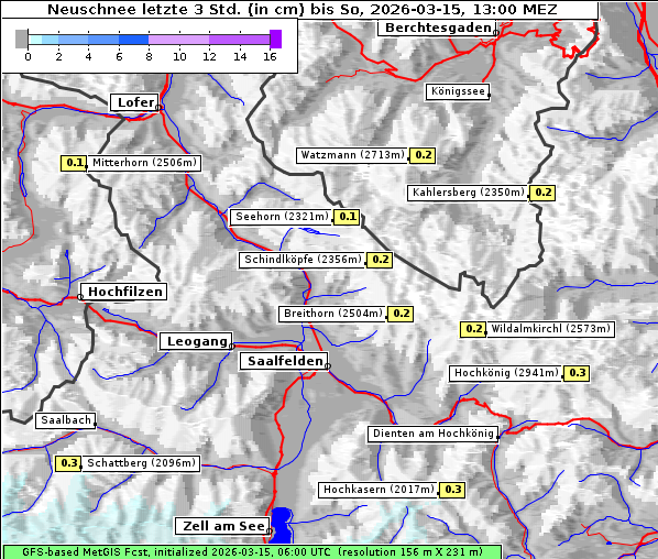 Neuschnee, 15. 3. 2026