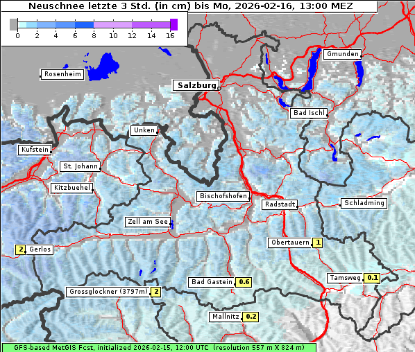 Neuschnee, 16. 2. 2026